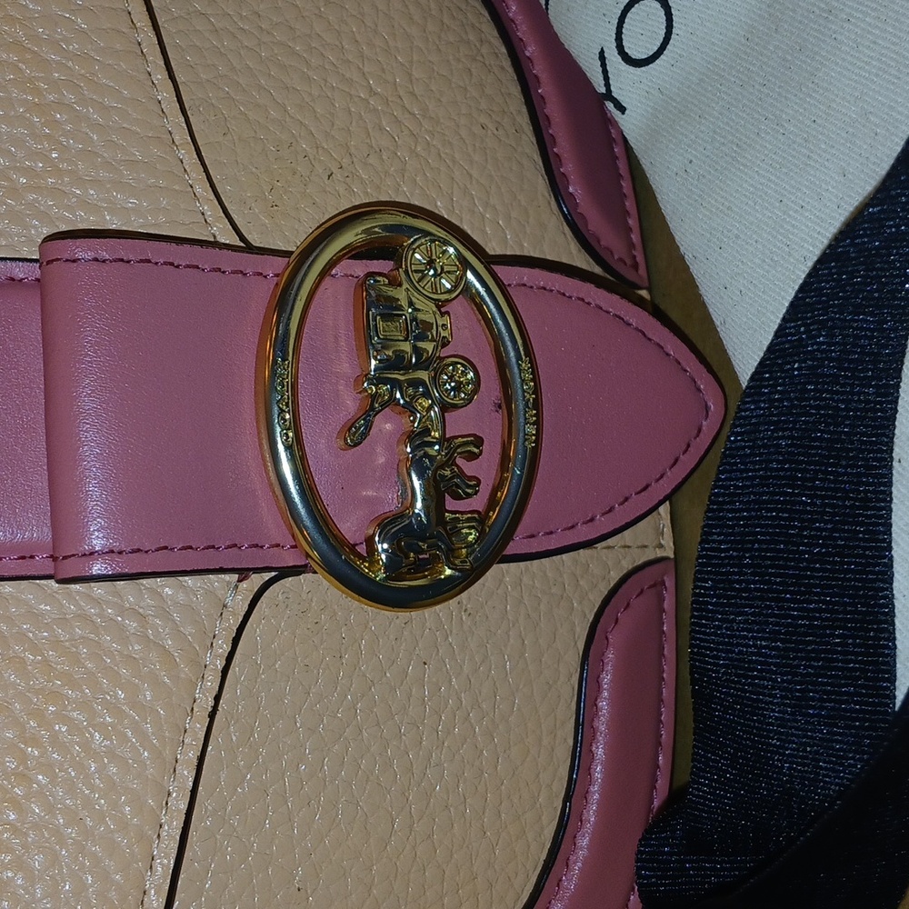 Coach georgie Saddle Bag Blush / Taffy - Picture 3 of 17
